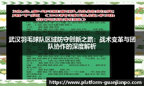 武汉羽毛球队区域防守创新之路：战术变革与团队协作的深度解析